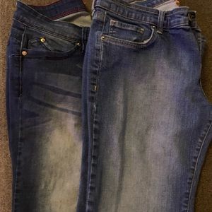 Lot of 2 Size 15-16 Skinny Boot Cut Jeans No Boundaries Eddie Bauer